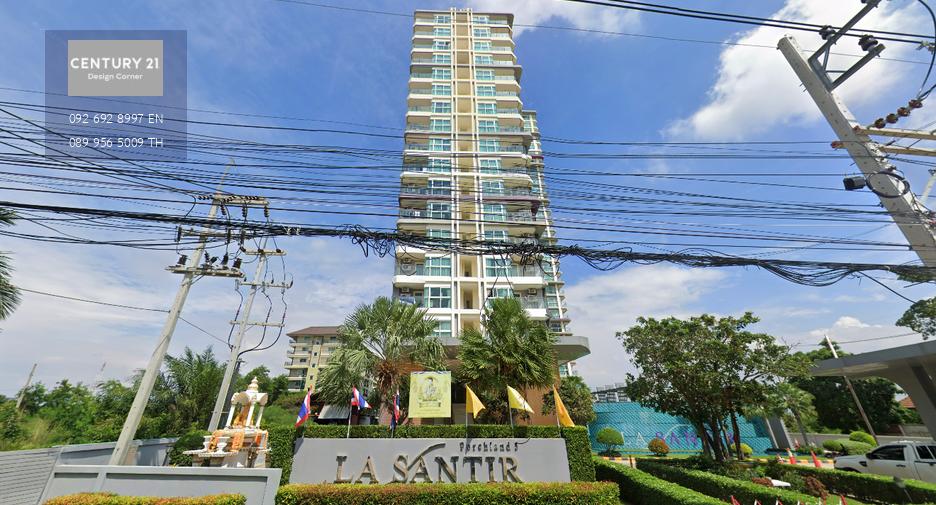 ขายคอนโด ชื่อต่างชาติ ราคาพิเศษ วิวเมือง ห้องพร้อมอยู่ La Santir จอมเทียน พัทยา