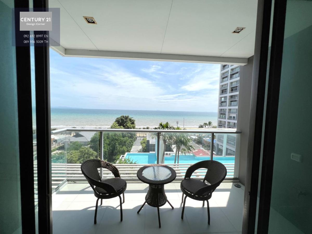 This beachfront condominium comes at the price of 10,400,000฿ 2 Bedrooms & 2 Bathrooms 77 square meters Fully furnished & fitted Foreign Quota Transfer fees & taxes: 50/50 Condo features, furniture & appliances: Corner unit Great beachfront seaview Fully 