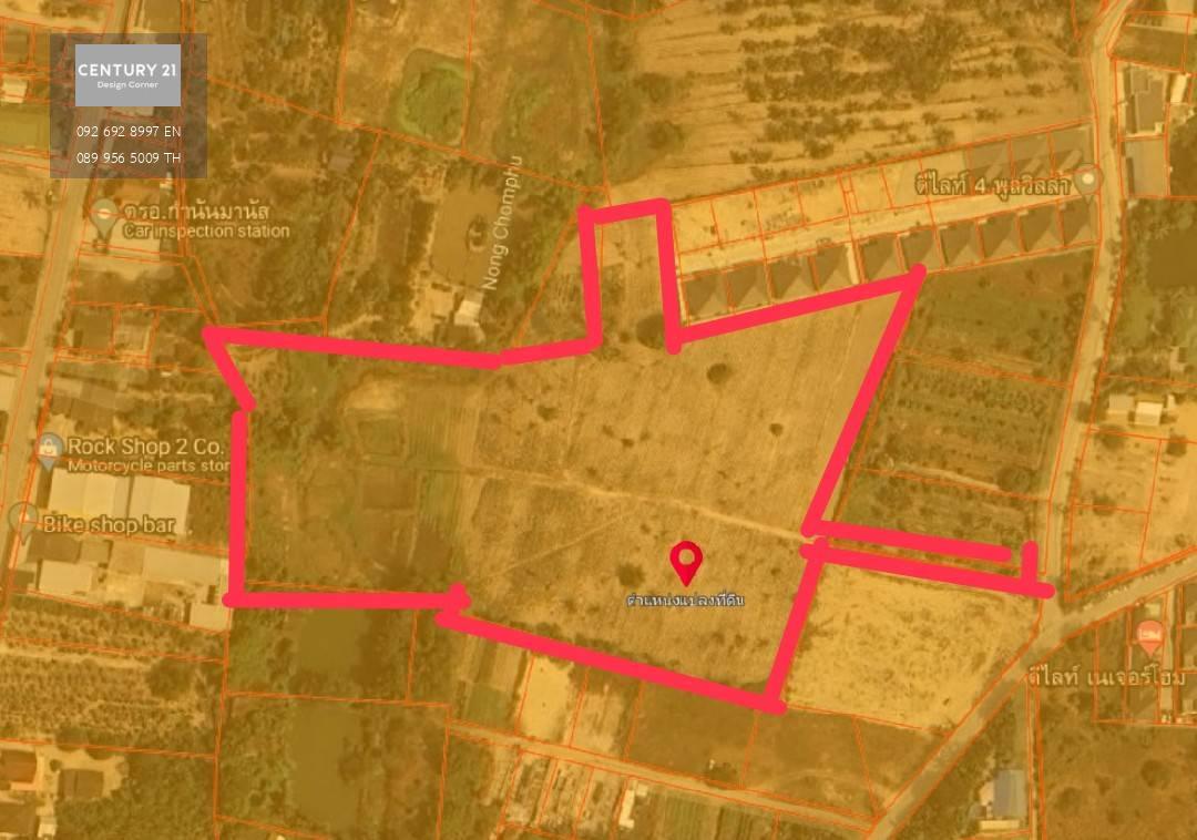 ขายที่ดินแปลงใหญ่ ผังเมืองสีเหลือง ห้วยใหญ่ ทุ่งกลม ตาลหมัน เมืองพัทยา