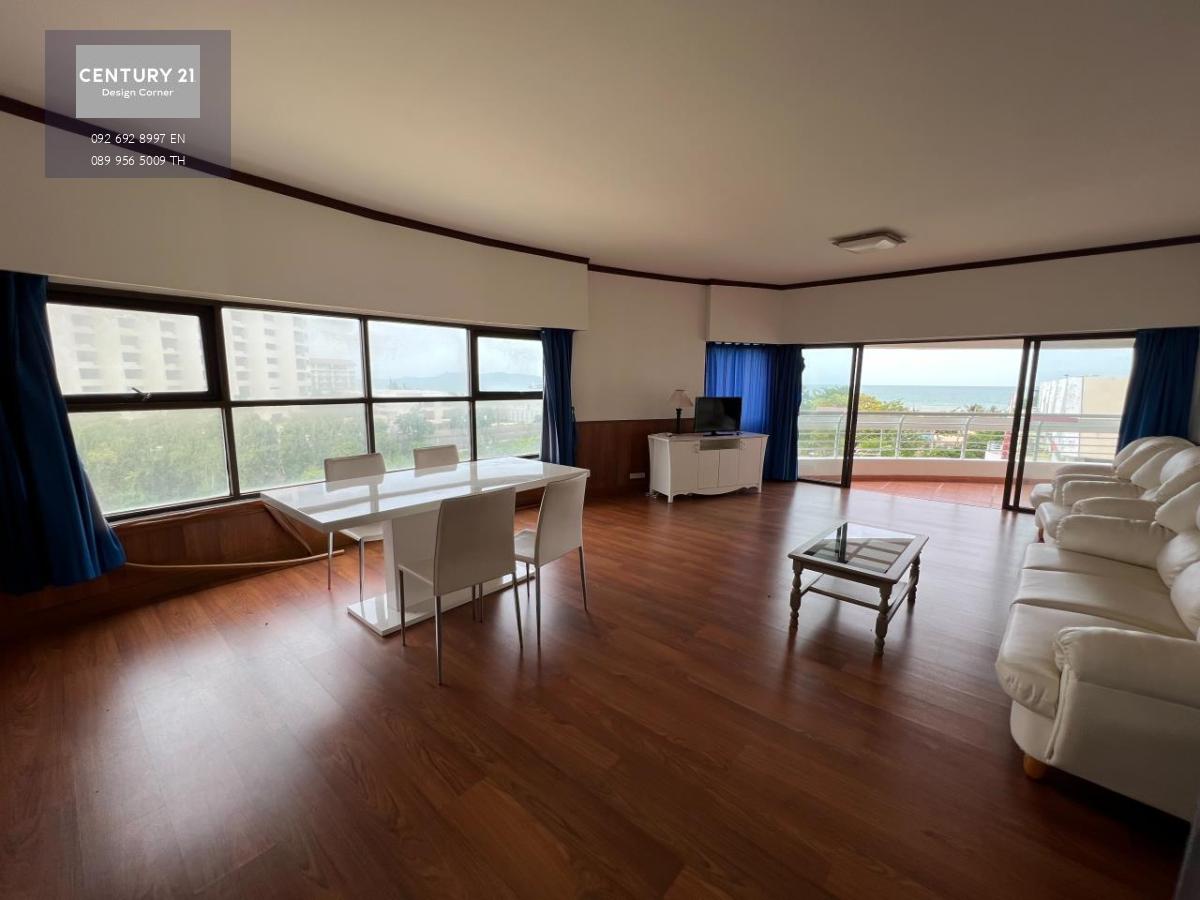 This beachfront condominium comes at the price of 6,000,000฿ 1 Bedroom & 1 Bathroom 110 square meters Fully furnished & fitted. It has been renovated from its original condition Foreign Quota Transfer fees & taxes: 50/50 Condo features, furniture & applia