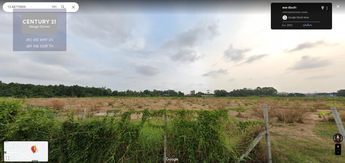 ขายที่ดิน ถนนสายเชิงเนินอนุสรณ์ 2 (สายเรือนจำเก่า) เมืองระยอง จังหวัดระยอง