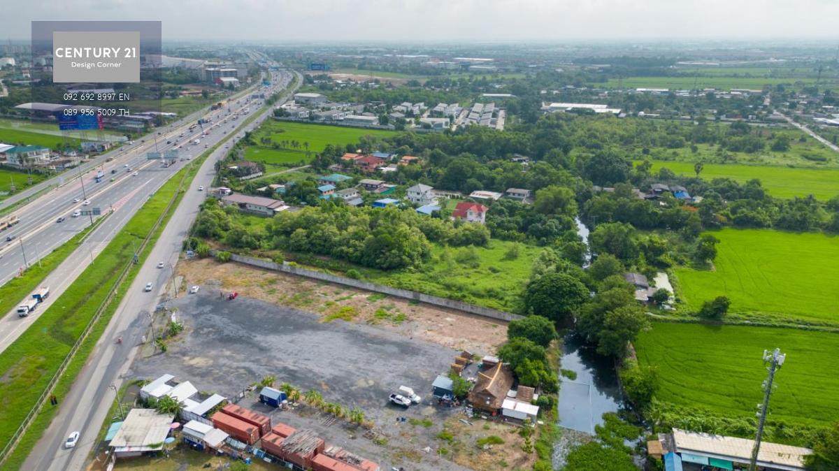 ขายที่ดินติดถนนคู่ขนานกาญจนาภิเษก เขตคลองสามวา มีนบุรีกรุงเทพ