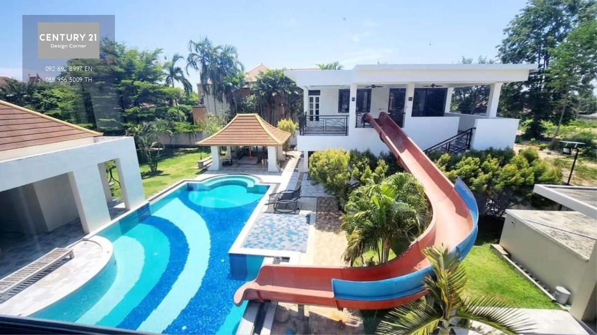 This large pool villa is for sale and it comes at the price of 49,000,000฿ 750 square meters interior area size 450 square wah / 1800 square meters Thai name ownership Fully furnished & ready to move in House features: 7 bedrooms & 6 bathrooms Spacious li