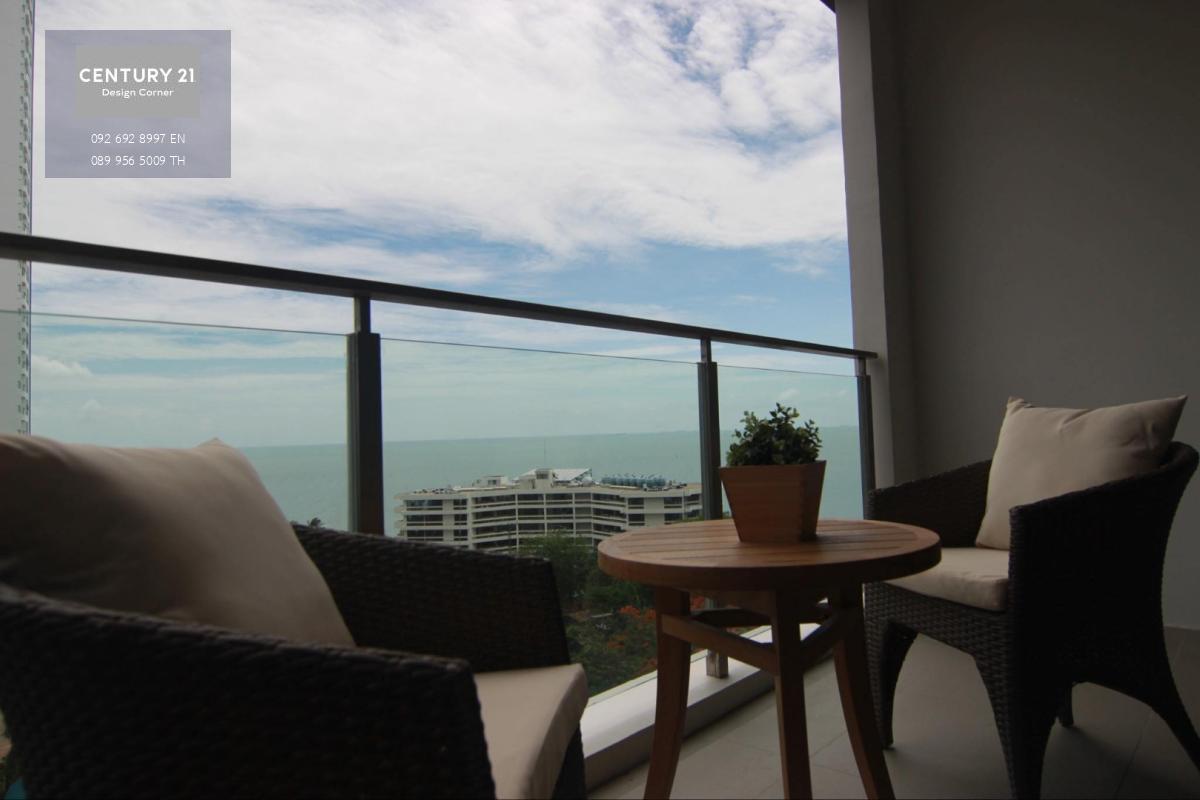 คอนโด Baan Plai Haad Wongamat ให้เช่า Beachfront Condo โซนวงศ์อมาตย์ วิวทะเล 1 ห้องนอน 1 ห้องน้ำ 