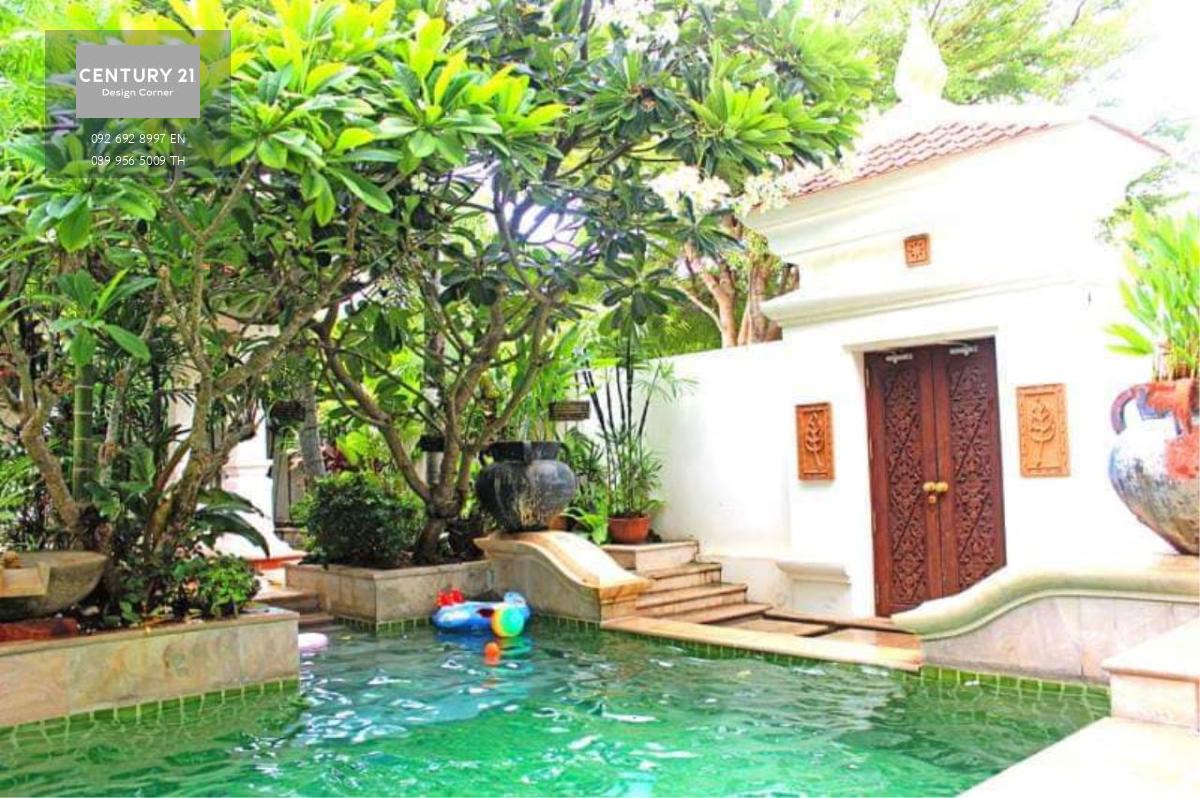 Baan Pool Villa Beautiful Thai Bali style, Na Jomtien, Pattaya,special price Land size 117 sq.wa (468 sq.m) 2 bedrooms 3 bathrooms kitchen living room fully furnished ready to move in 2 parking spaces 24 hour security 7 minutes walk to the beach Plenty of