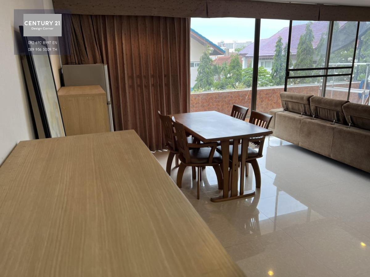 This seaside condominium is for sale and it comes at the price of 4,000,000฿ 2 Bedrooms & 1 Bathroom 110 square meters Fully furnished & ready to move in Condo features, furniture & appliances: Large balcony Fully equipped kitchen Fully air conditioned Bu