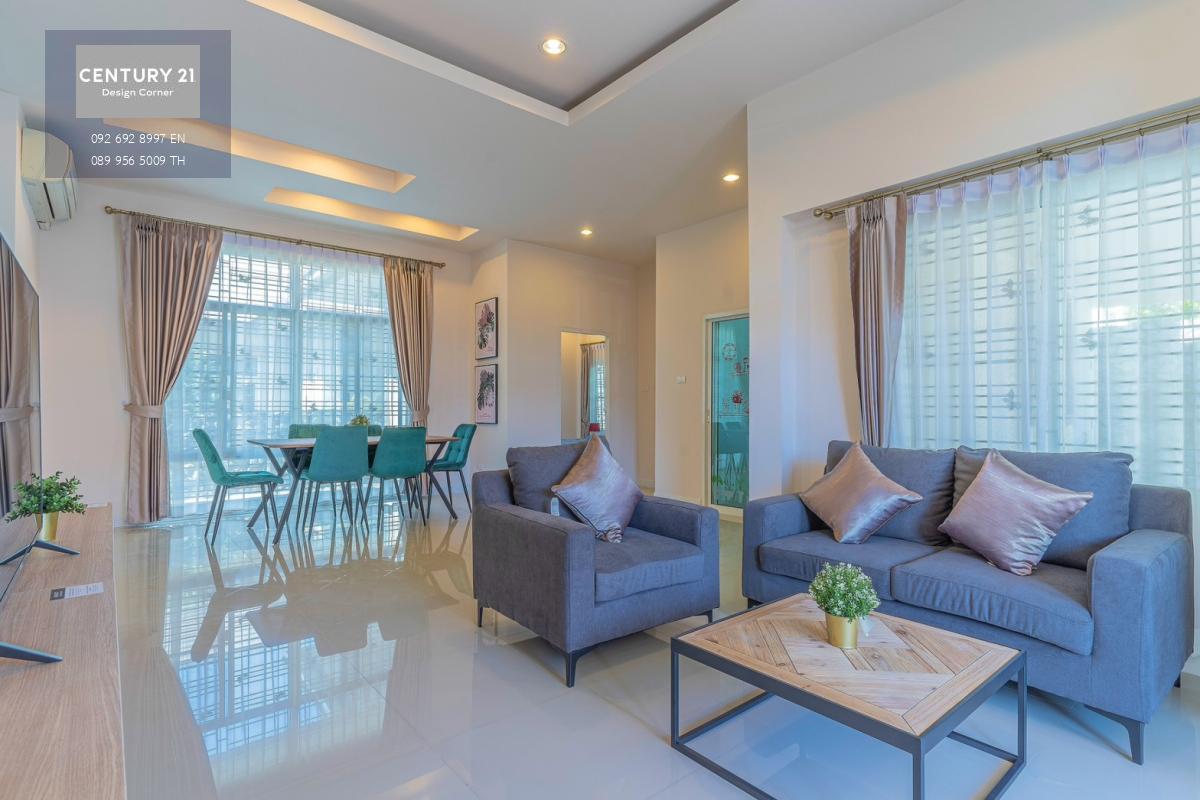 บ้านสวยในโครงการ  ราคาพิเศษ จาก 4,890,000 บาท เหลือเพียง 4,590,000 บาท Censiri Home กระทิงลาย เมืองพัทยา 