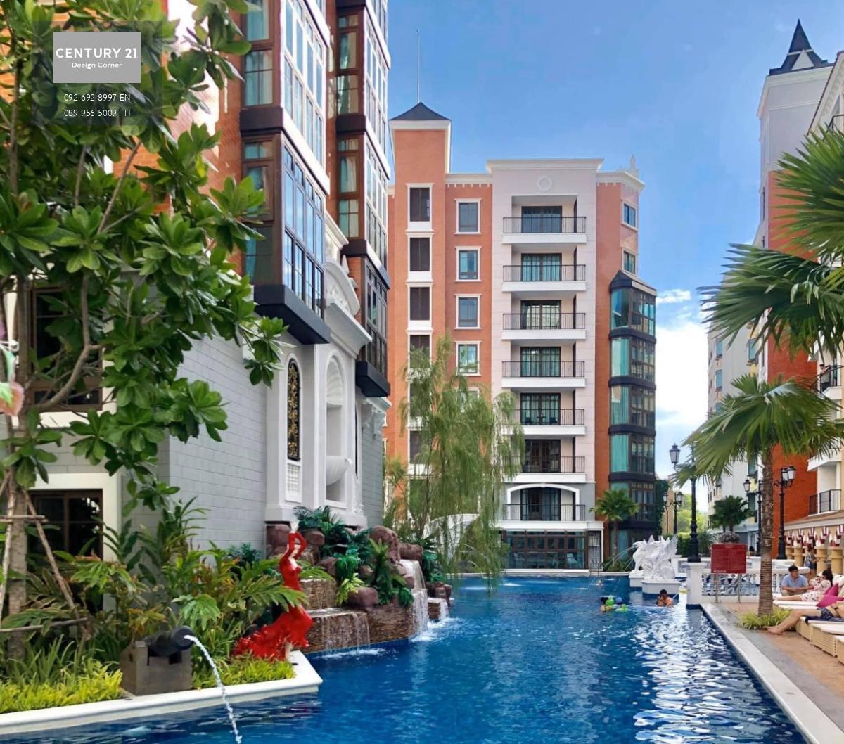 คอนโดผ่อนตรงกับเจ้าของ  ดาวน์เพียง 390,000 บาท ห้องสวนตกแต่งครบ โครงการ España Condo Resort Pattaya