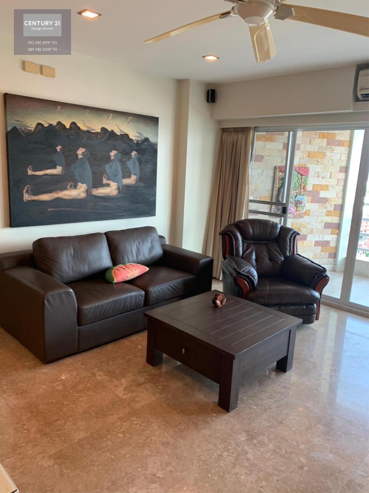 This sea view condo is for sale and it comes at the price of 11,900,000฿ 2 bedrooms & 2 bathrooms 137 square meters 15th floor Foreign quota Condo features: 2 bedrooms & 2 bathrooms Large living room area & balcony with city and sea view Fully equipped ki