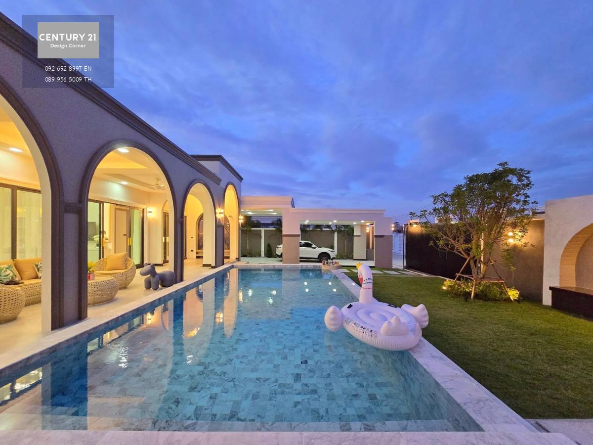 บ้านในฝันที่มีอยู่จริง..  Modern Classic Pool Villas Pattaya   พูลวิลล่าสร้างใหม่พัทยา เสร็จพร้อมเข้าอยู่ 