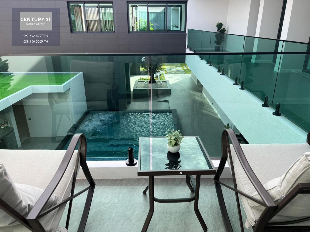 The construction of this brand-new exclusive villa is complete and it is for sale for the price of 150,000,000฿. 8 Bedrooms & 11 Bathrooms Interior area size of 1040 square meters 1100 square meters for the land plot size Fully furnished & fitted. Ready t