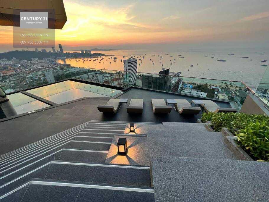 คอนโดใหม!!!พร้อมเข้าอยู่!!!  The Edge Central Pattaya ชั้น 28 1ห้องนอน 1ห้องน้ำ วิว ทะเล