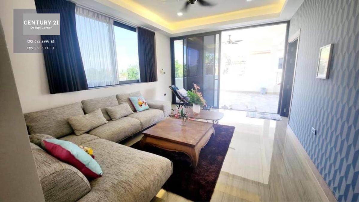 This large pool villa is for sale and it comes at the price of 49,000,000฿ 750 square meters interior area size 450 square wah / 1800 square meters Thai name ownership Fully furnished & ready to move in House features: 7 bedrooms & 6 bathrooms Spacious li