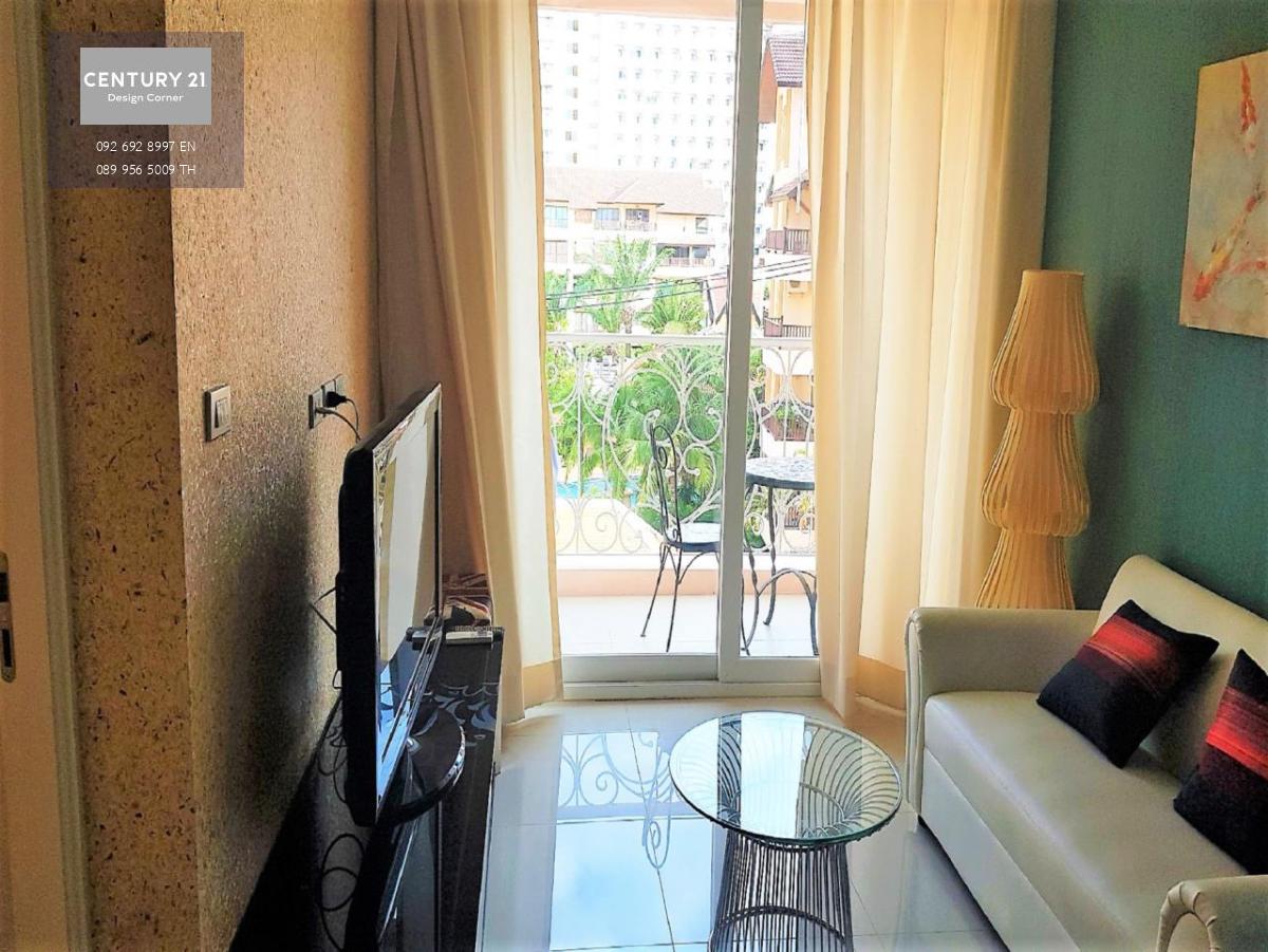 This condo is for sale at the price of 2,300,000 1 bedroom & 1 bathroom 37 square meters 4th floor Foreign quota Fully furnished & ready to move in Condo features: Fully equipped kitchen Balcony with city & pool view Project features: Large caribbean them