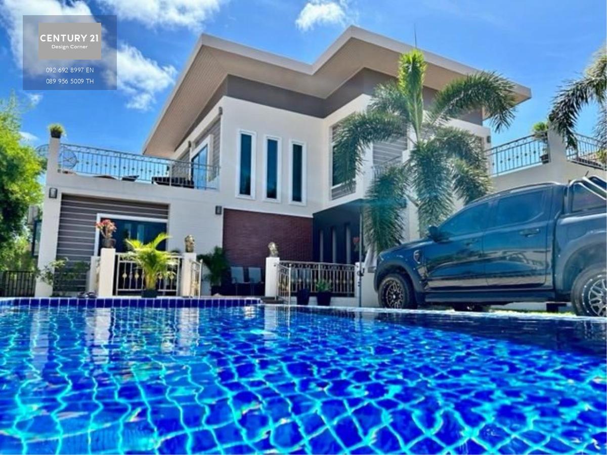 This beautiful villa is for sale and it comes at the price of 13,000,000฿ 4 Bedrooms & 4 Bathrooms ~500 square meters of house area ~800 square meters land plot size Fully furnished & fitted. Ready to move in. House features: Private garden & outdoor dini