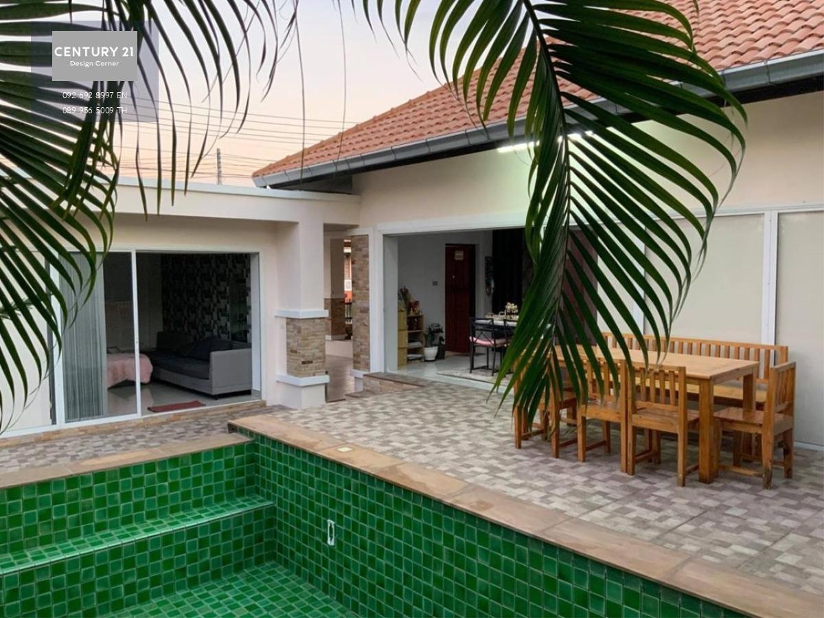 This cozy home is for sale and it comes at the price of 5,000,000฿ 3 Bedrooms & 2 Bathrooms 158 square meters of usable area 317 square meters land plot size Fully furnished & fitted. Ready to move in. House features: Private garden Private swimming pool 