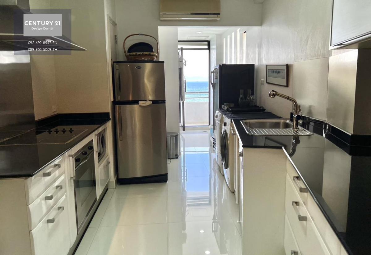 This beautifully decorated condo is for sale and it comes at the price of 22,000,000฿ 3 bedrooms & 3 bathrooms 189 square meters Under foreign quota Fully furnished & ready to move in Condo features: Spacious living room with beautiful sea-view Fully equi