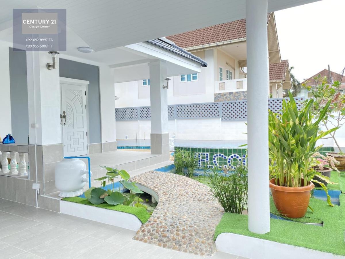 This 2-storey house is for sale and it comes at the price of 6,500,000฿. 3 bedrooms & 4 bathrooms 340 square meters land plot area size Partially furnished & fully fitted. Thai ownership Villa features: 2-storey Private swimming pool Large living room are