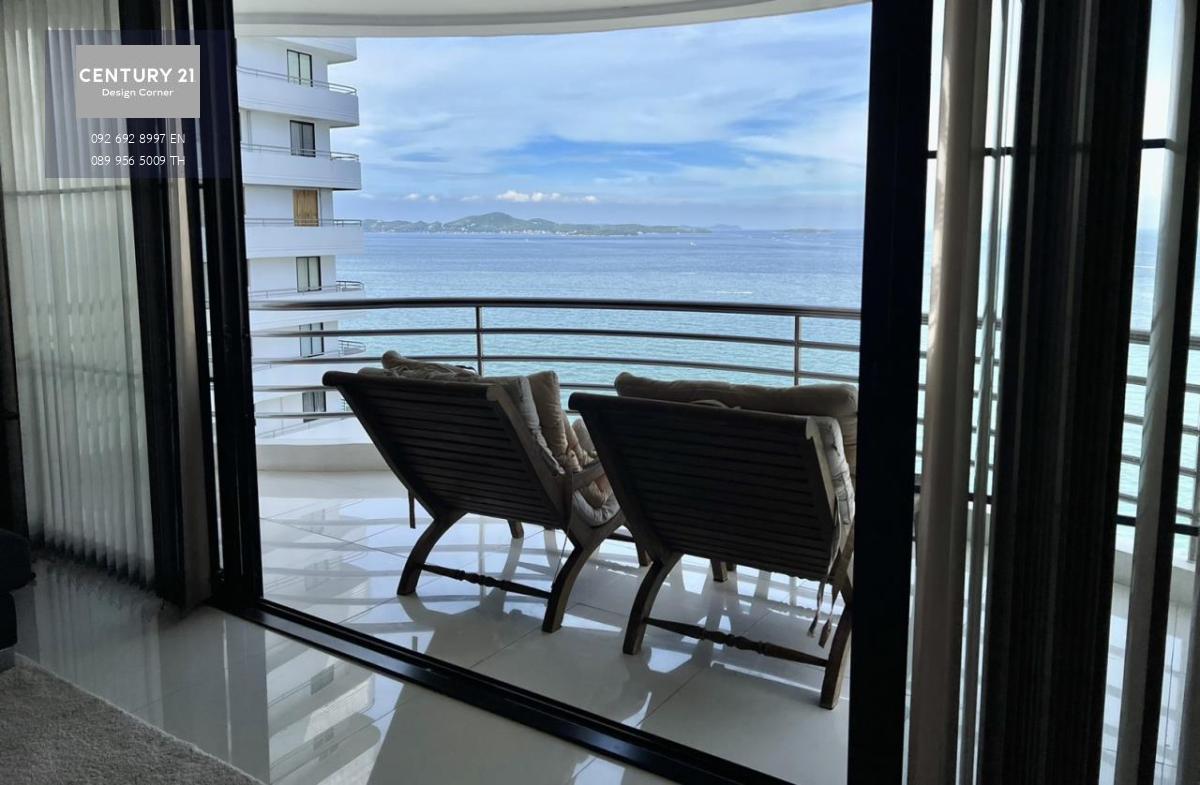 This beautifully decorated condo is for sale and it comes at the price of 22,000,000฿ 3 bedrooms & 3 bathrooms 189 square meters Under foreign quota Fully furnished & ready to move in Condo features: Spacious living room with beautiful sea-view Fully equi