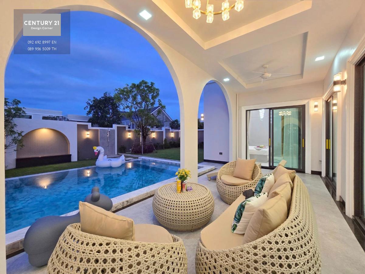 บ้านในฝันที่มีอยู่จริง..  Modern Classic Pool Villas Pattaya   พูลวิลล่าสร้างใหม่พัทยา เสร็จพร้อมเข้าอยู่ 