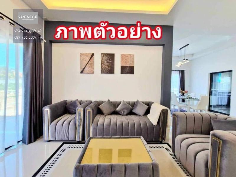 บ้านสร้างใหม่ หลังมุม 3 ห้องนอน 2 ห้องน้ำ มีพื้นที่ทำสระว่ายน้ำได้ ชัยพฤกษ์ 2 พัทยา  ตกแต่งเฟอร์ครบ พร้อมเข้าอยู่ 