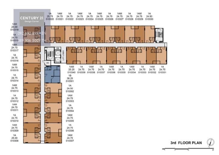 เวย์ โพธิสาร by SANSIRI ราคาล้านต้น ๆ คอนโดใหม่ใกล้ Terminal 21 ขนาด 1 ห้องนอน 1 ห้องน้ำ แต่งครบ พร้อมเครื่องใช้ไฟฟ้า พิกัดโพธิสาร พัทยา