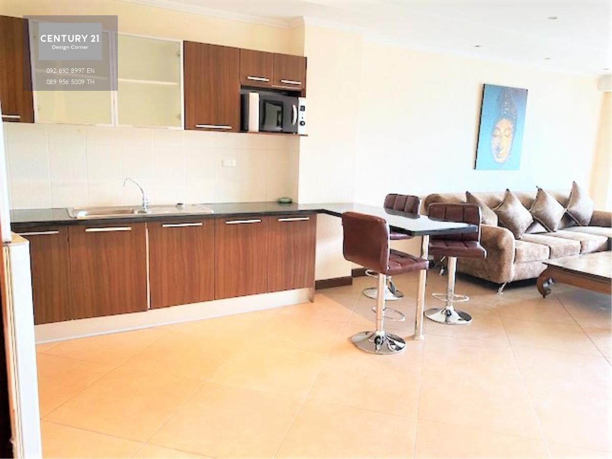 This condo is for sale at the price of 2,950,000฿ 1 bedroom & 2 bathrooms 81 square meters 5th floor Company ownership Fully furnished & ready to move in Condo features: Very spacious living room area Fully equipped kitchen with kitchen counter Large balc