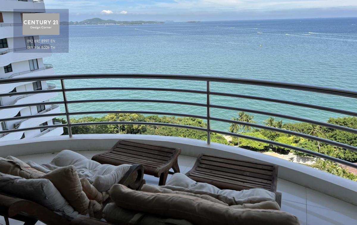 This beautifully decorated condo is for sale and it comes at the price of 22,000,000฿ 3 bedrooms & 3 bathrooms 189 square meters Under foreign quota Fully furnished & ready to move in Condo features: Spacious living room with beautiful sea-view Fully equi