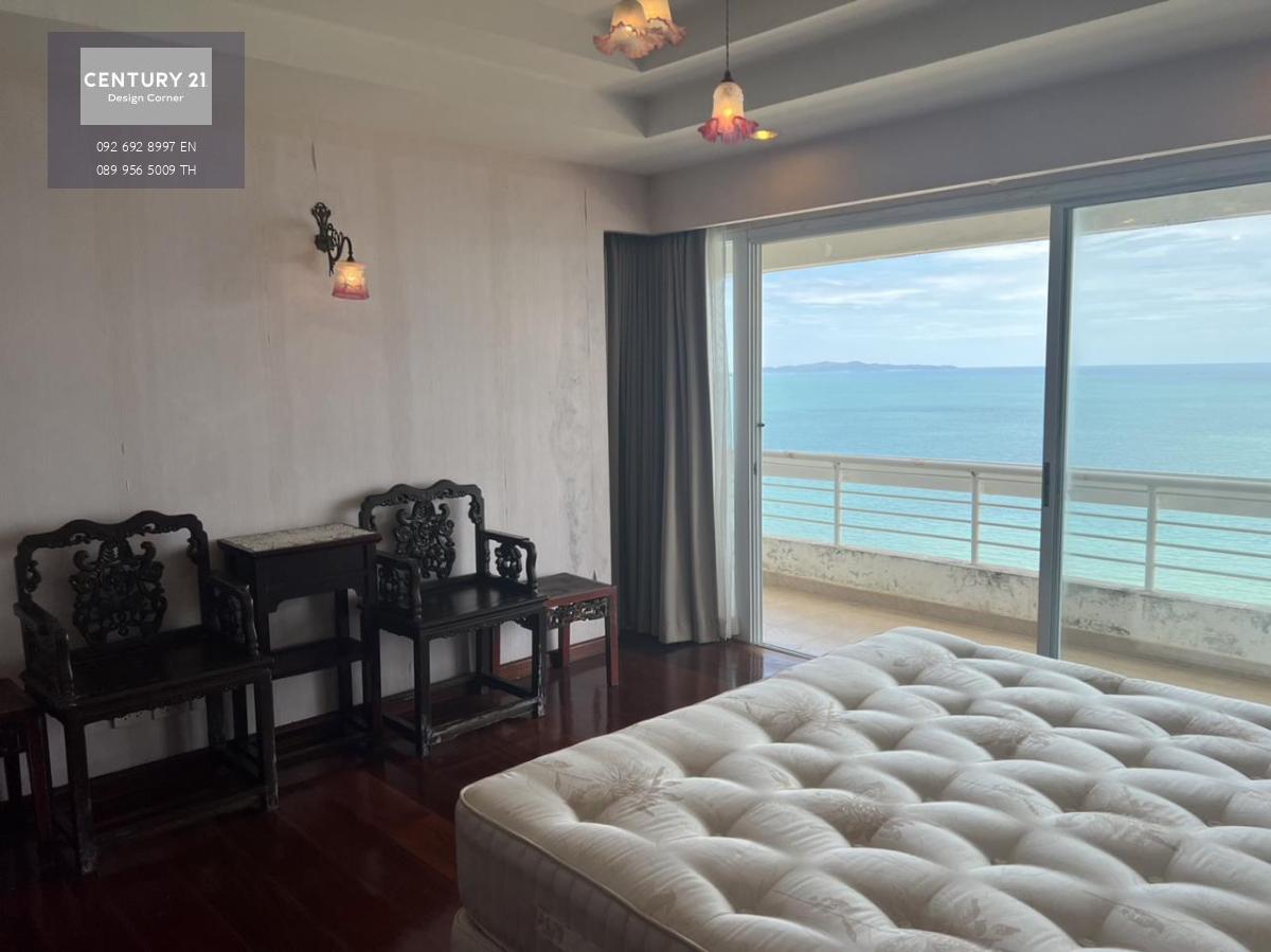 This seafront condominium is for sale and it comes at the price of 16,500,000฿ 3 Bedrooms & 3 Bathrooms 199 square meters Fully furnished & fitted. Ready to move in. Condo features: Large balcony with an amazing view of the sea Spacious living room Fully 