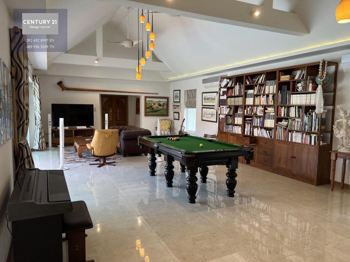 This villa is for sale and it comes at the price of 27,000,000฿ Company ownership The villa is sold as is, with all the decorative items Land area of approximately 1300 square meters Villa features: 2 bedrooms & 2 bathrooms, en-suite and walk-in wardrobe 