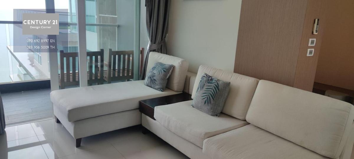 This high-rise condo is for rent at the price of 25,000฿ (12 months contract) and for sale at the price 1 bedroom & 1 bathroom 56 square meters floor area size Fully furnished & ready to move in Thai ownership Condo features & amenities: Beachfront Great 