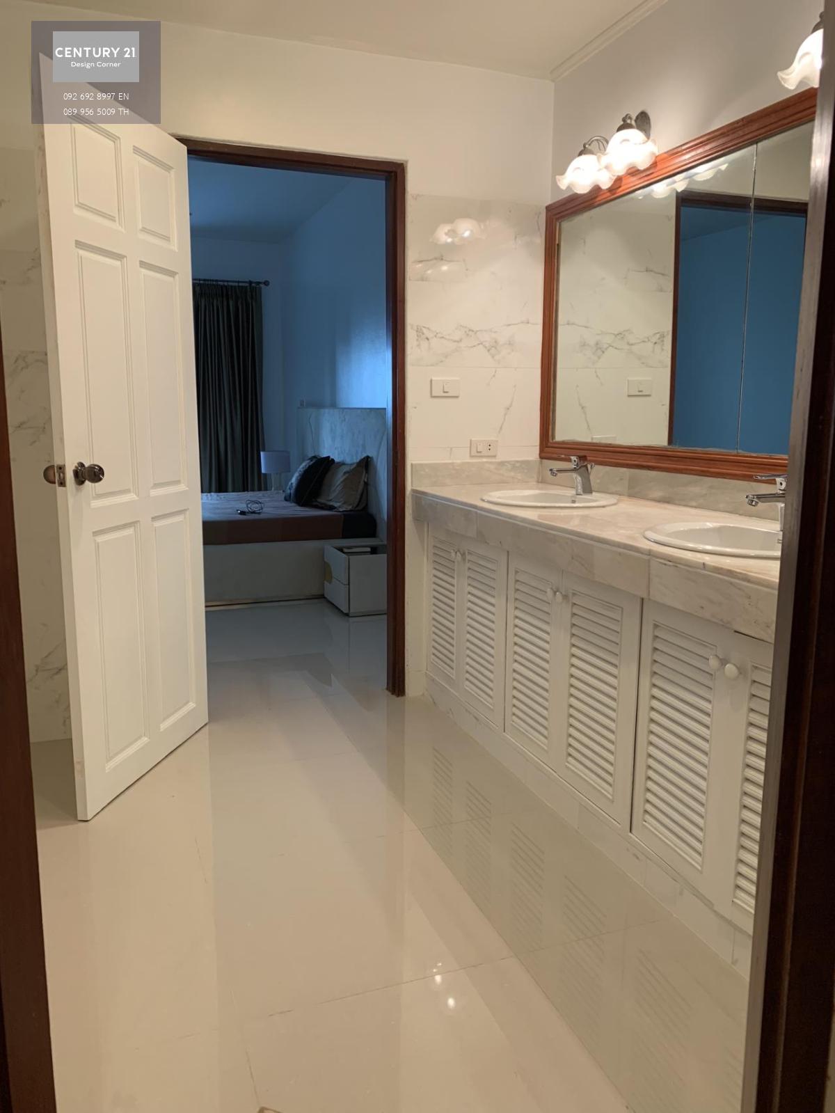 This beachfront condominium is for sale and it comes at the price of 11,500,000฿ and for rent at the price of 40,000฿ per month. 2 Bedrooms & 2 Bathrooms 175 square meters Fully furnished & fitted Condo features: Large terrace Spacious living room Fully e