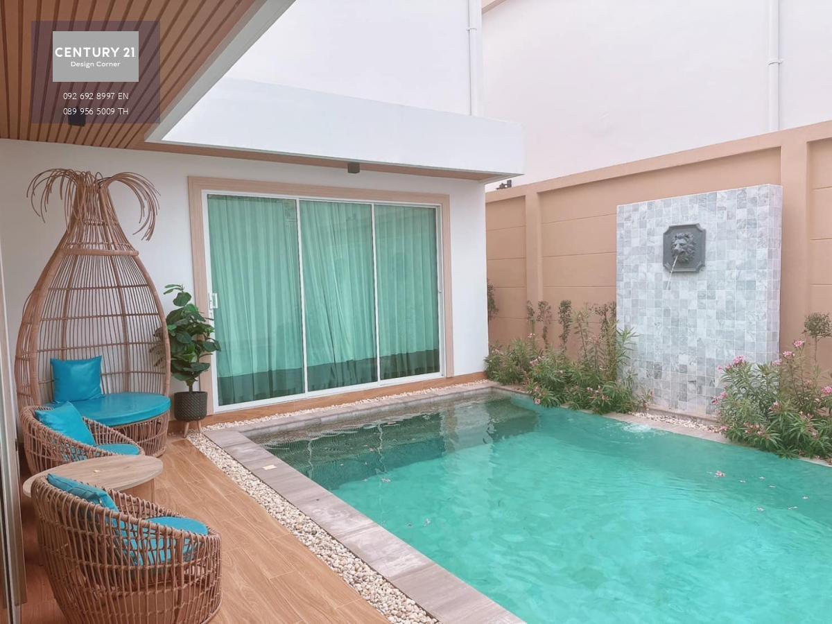 Narita Villa นาริตะ วิลล่า พูลวิลล่า สไตล์ญี่ปุ่น ทุ่งกลม-ตาลหมัน พัทยา พูลวิลล่า ชั้นเดียว 3 ห้องนอน 4 ห้องน้ำ สระว่ายน้ำส่วนตัว 