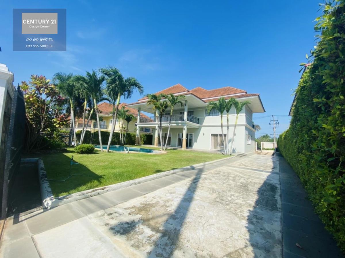 Land size 170 square wah. ( 680 sq m.) - 2 storey house with mountain view / golf course view - 5 bedrooms - 5 bathrooms - Private swimming pool - European kitchen - Parking - front garden - storage room Special selling price of only 16.5 million baht.